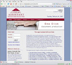 The Legal Assistant website screenshot